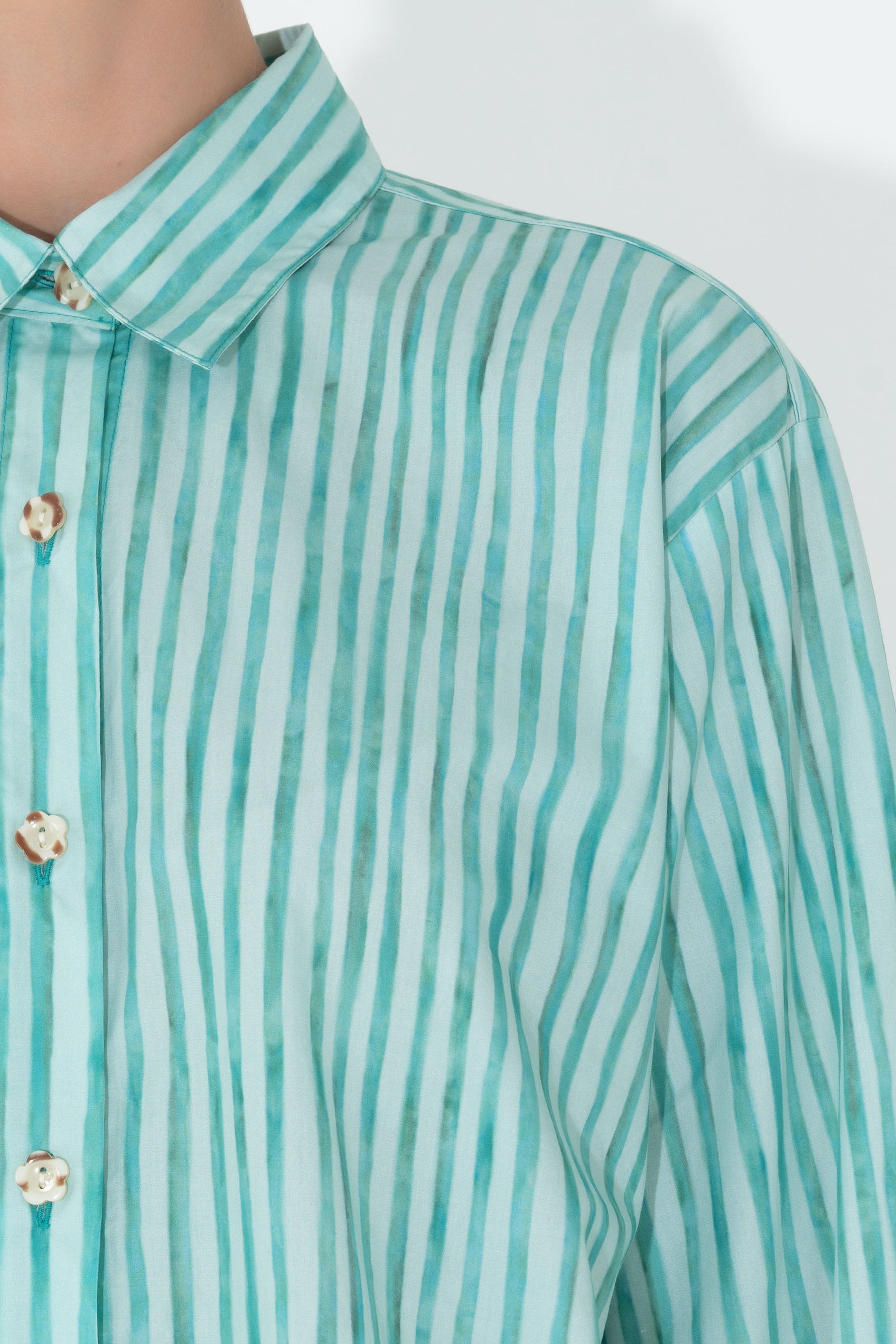 Arthur Apparel Oversized Striped Shirt