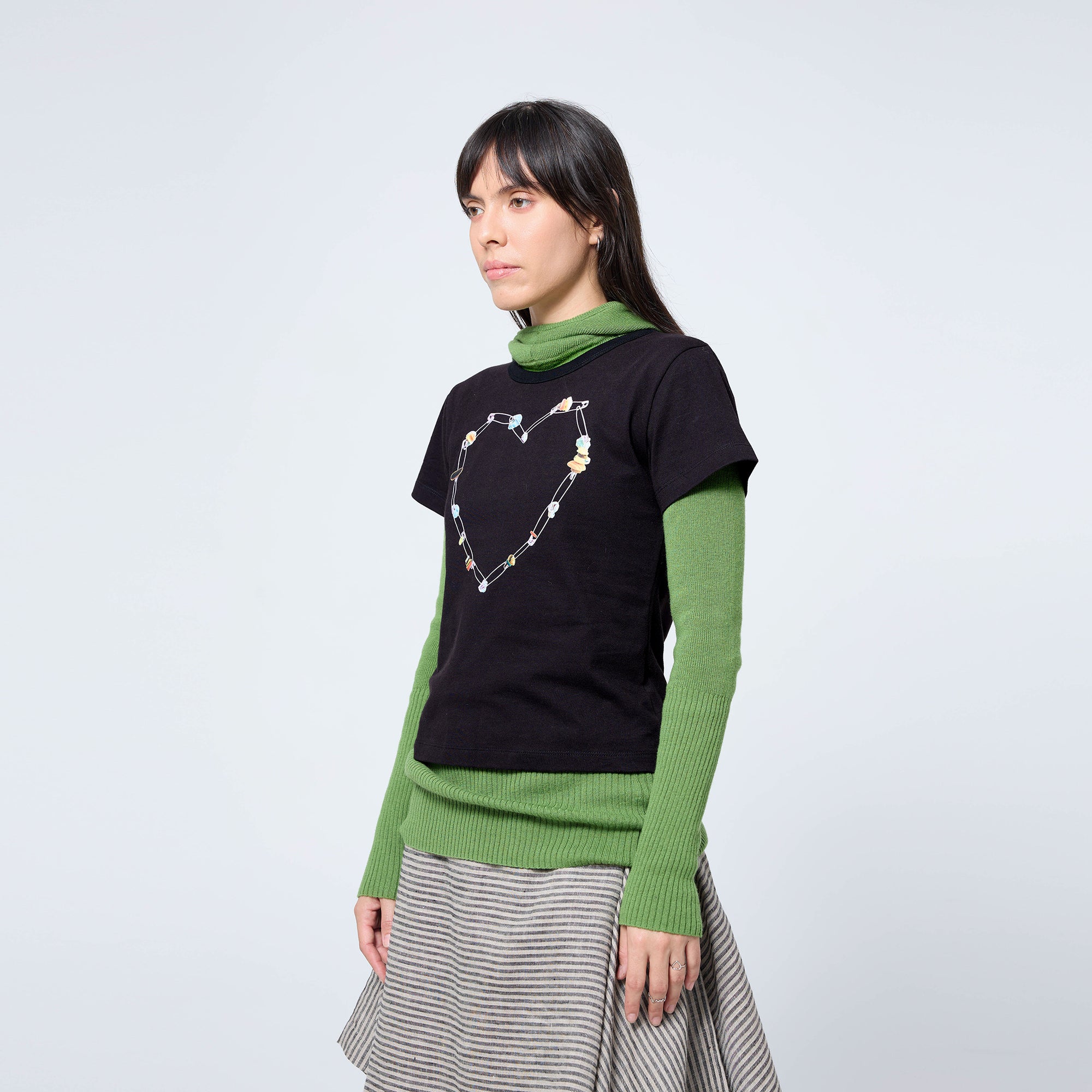 Standard T-shirt in Black Heart